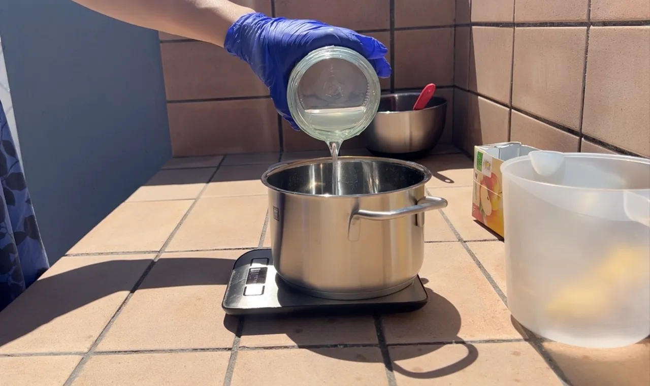 Banana Soap Recipe (Cold Process — Boosts Lather + Natural Color) — step 12