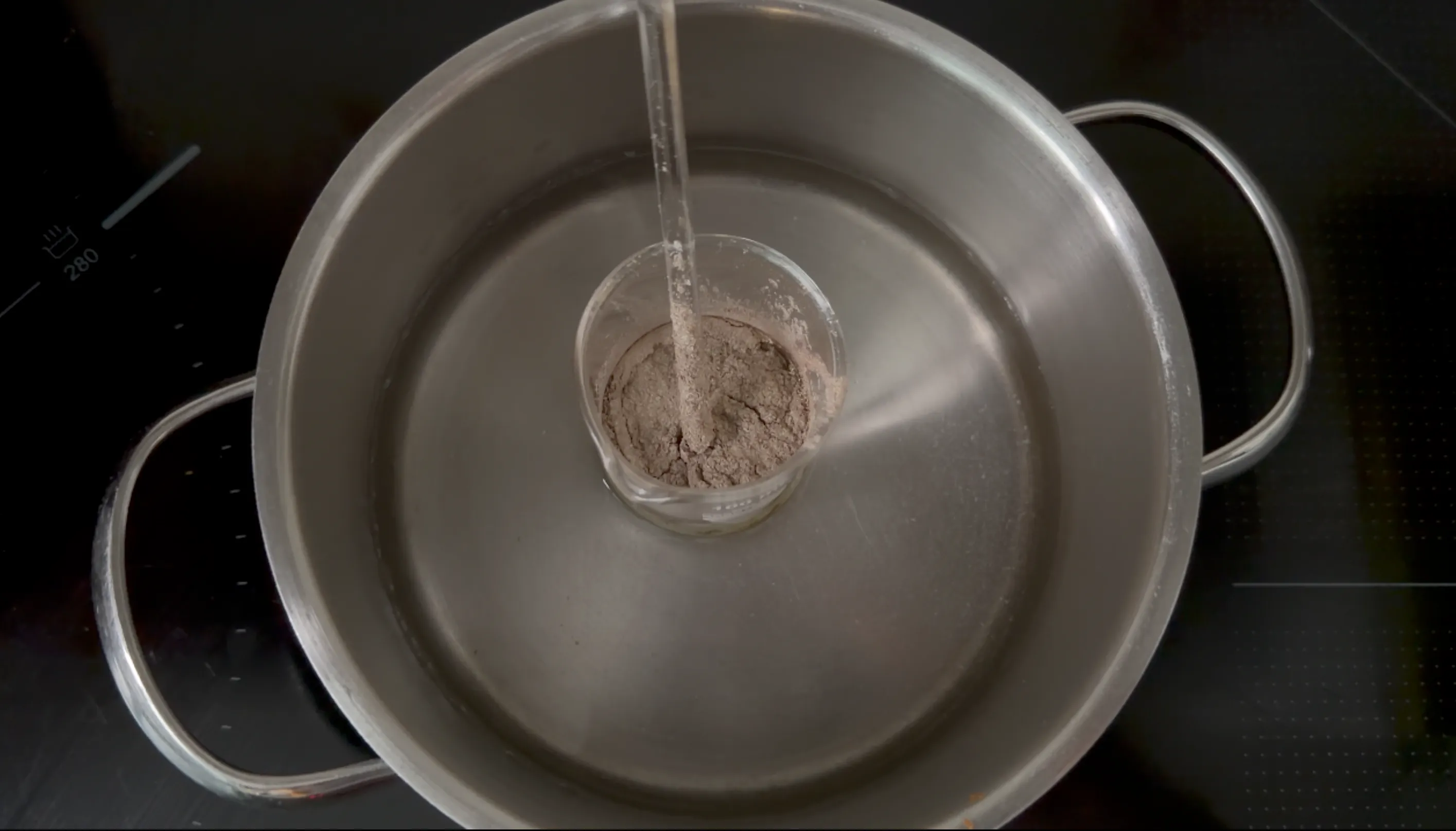 Melting everything in a water bath