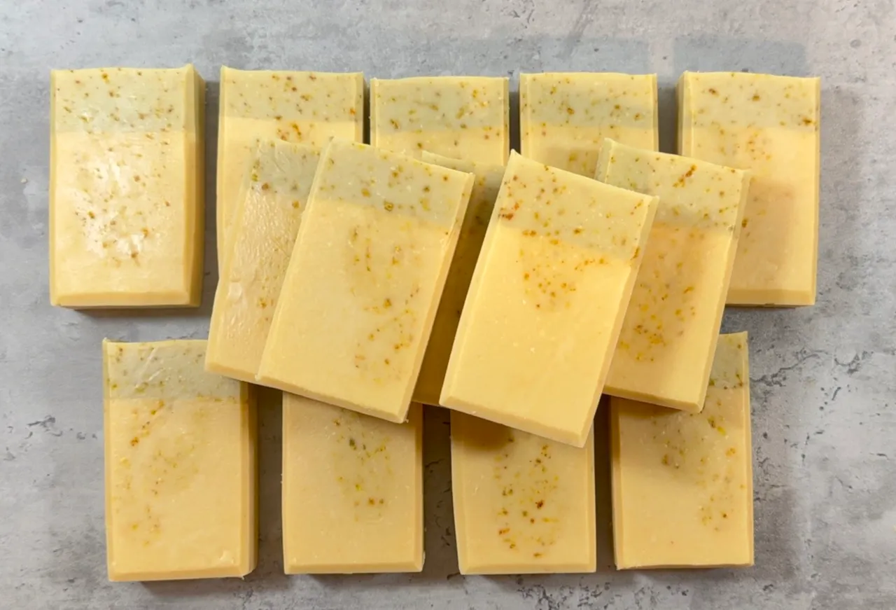 Lime and Honey Soap Bar — step 1