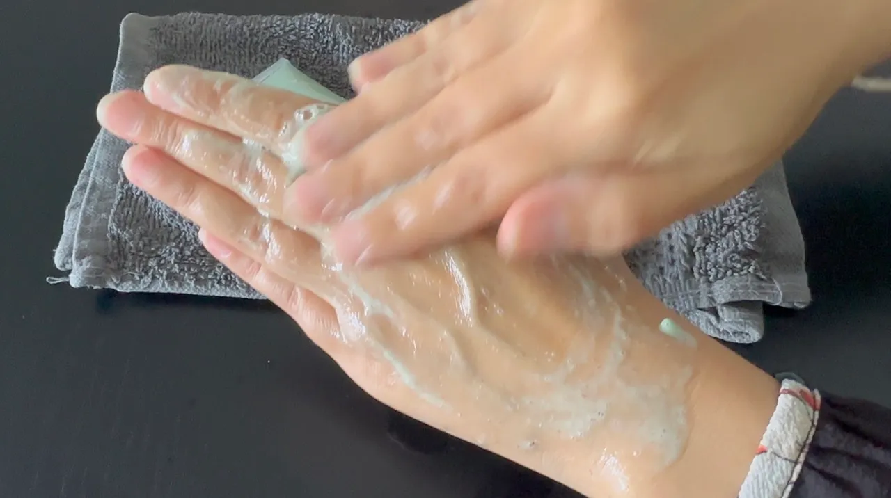 Pumice and Lactic Acid Scrub — step 35